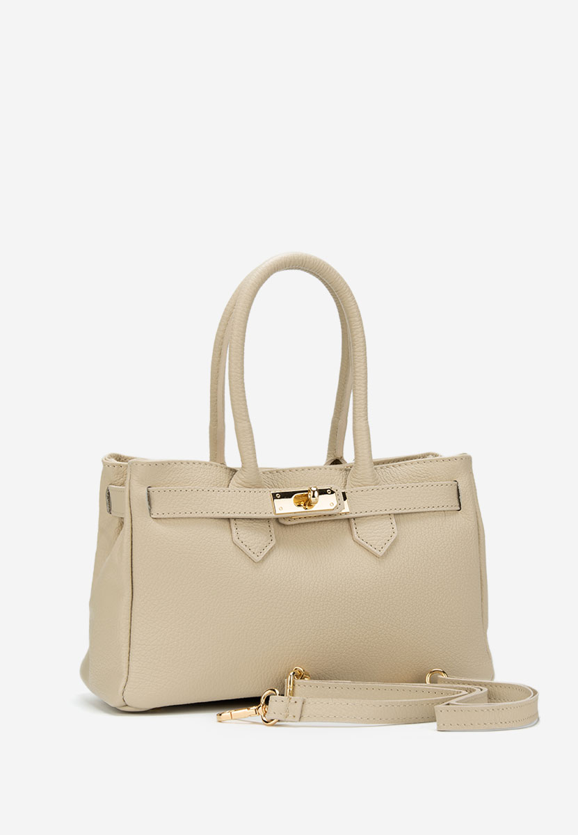 Béžové rukojeť kabelky Ayeria