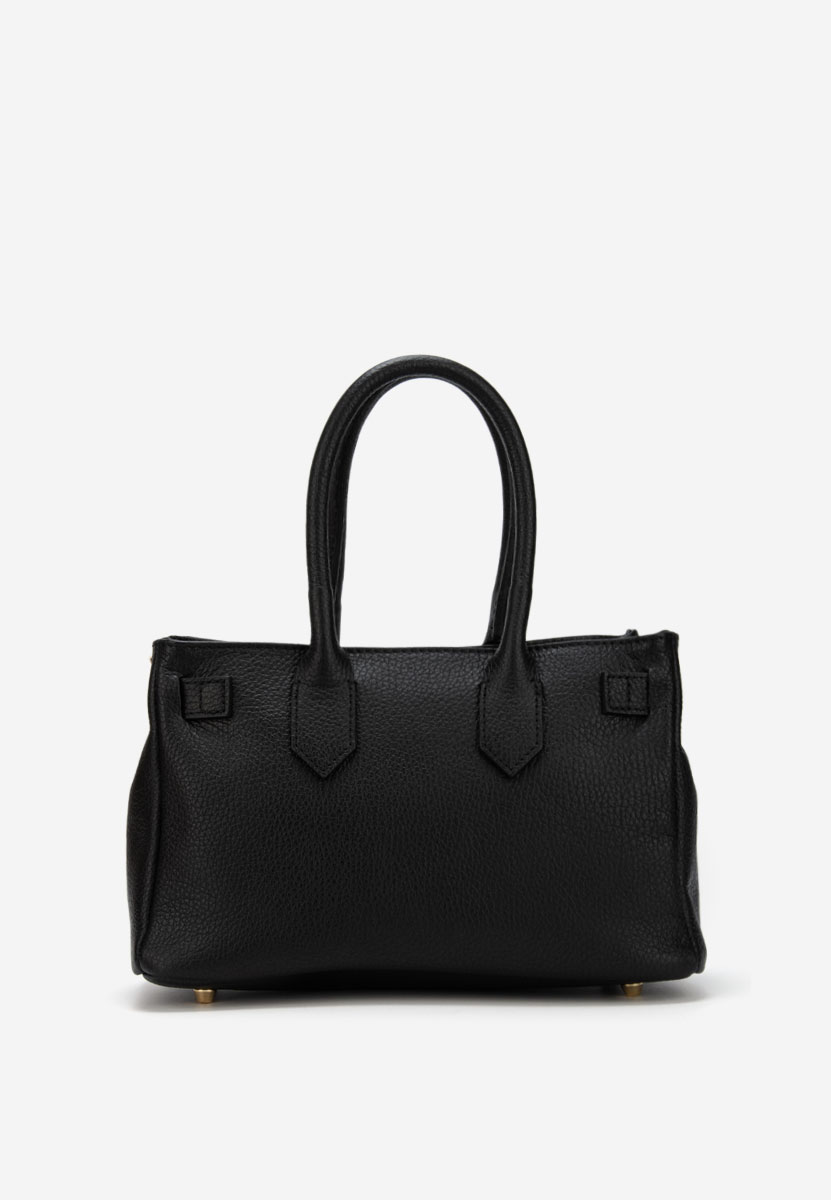 Černá rukojeť kabelky Ayeria