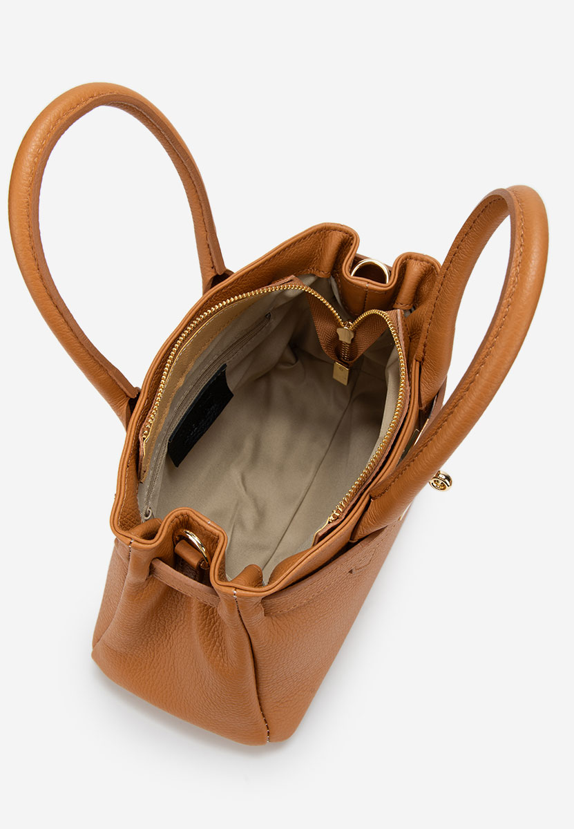 Camelové rukojeť kabelky Ayeria