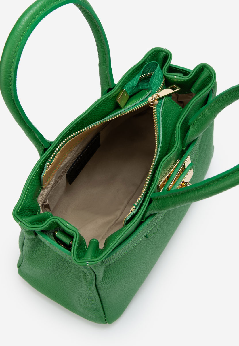 Zelená rukojeť kabelky Ayeria