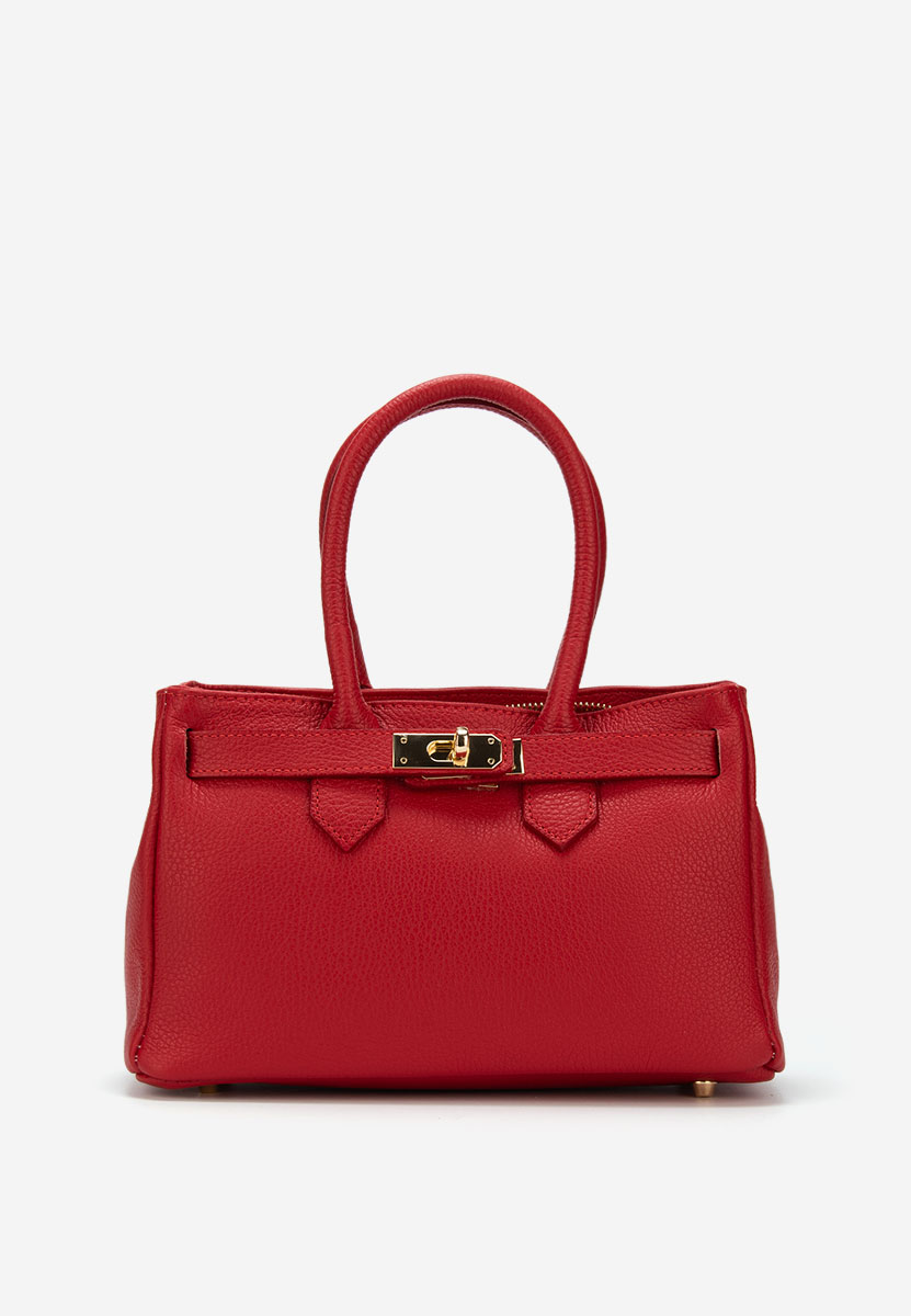 Červená rukojeť kabelky Ayeria