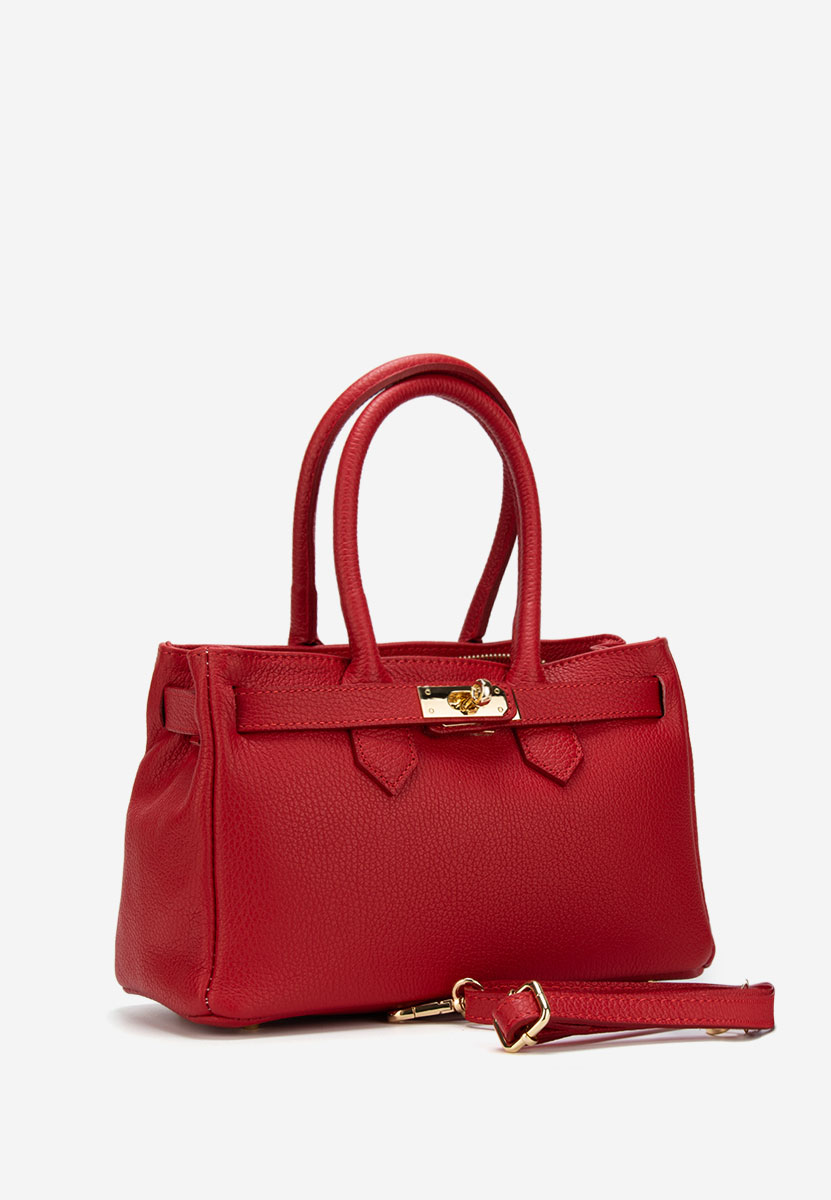 Červená rukojeť kabelky Ayeria