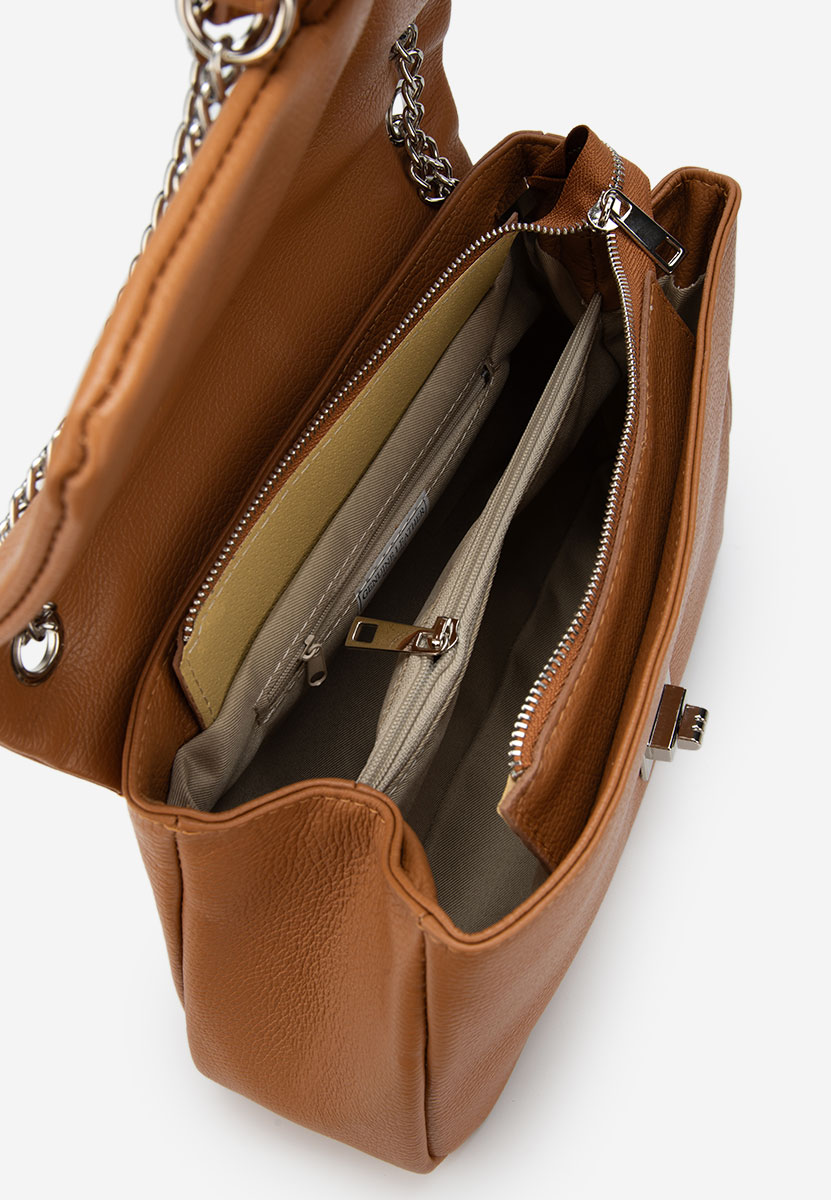 Camelové ramenní kabelka Rusanda