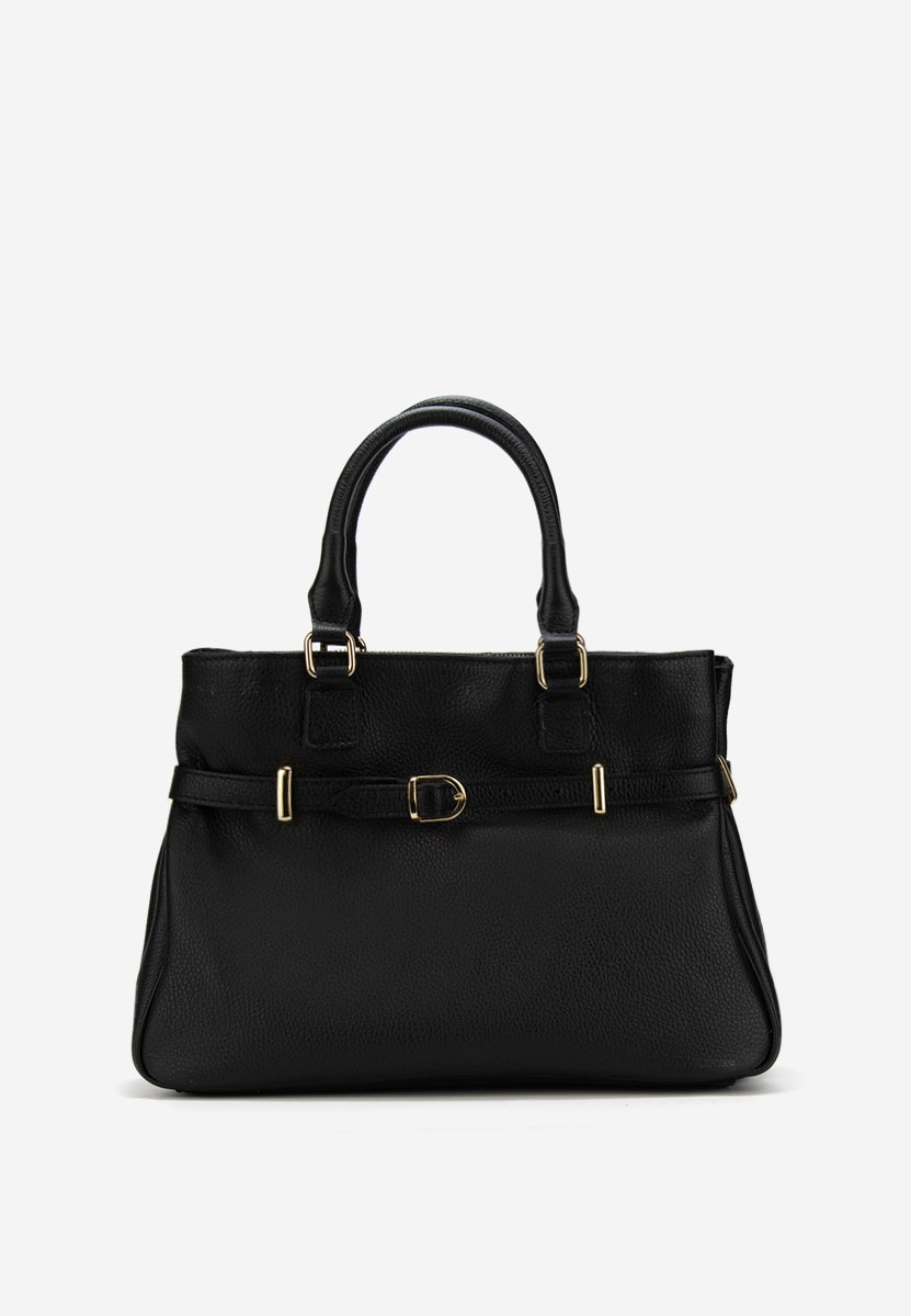 Černá kabelka z pravé kůže Ruxandra