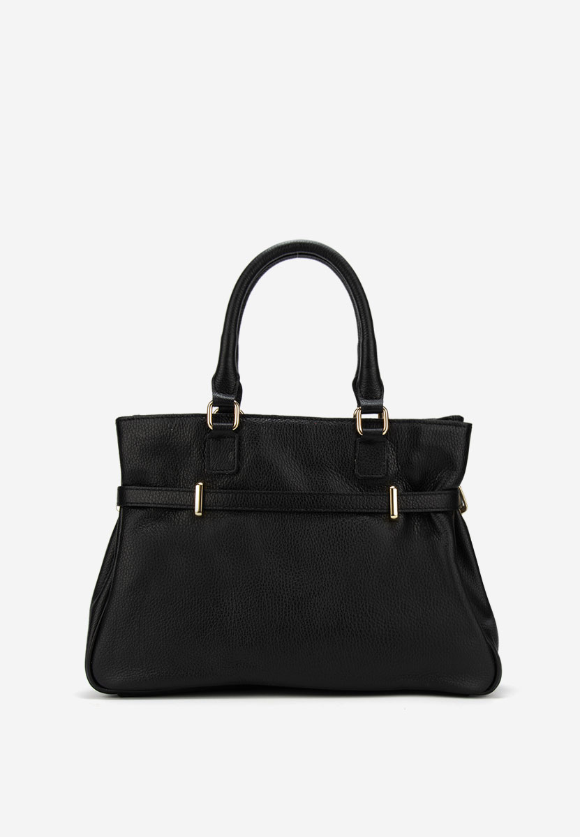 Černá kabelka z pravé kůže Ruxandra