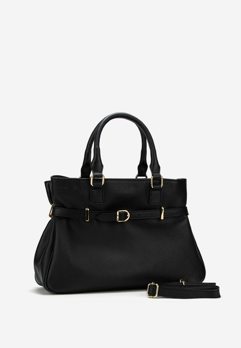 Černá kabelka z pravé kůže Ruxandra