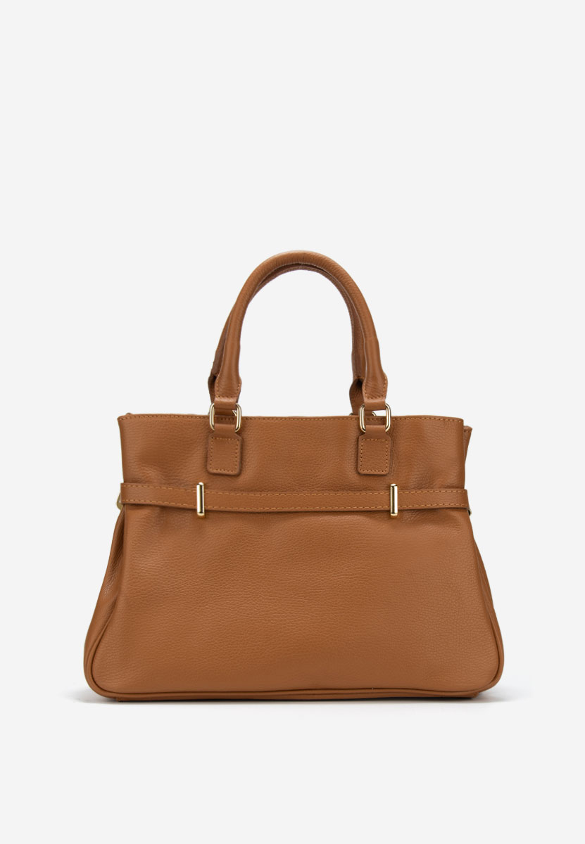 Camelové kabelka z pravé kůže Ruxandra