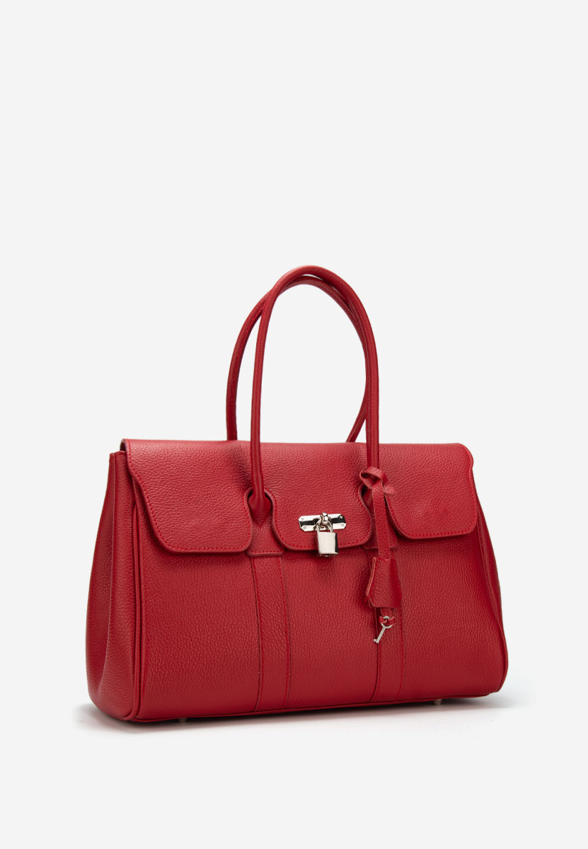 Ružové kabelka z pravé kůže Ya rosie