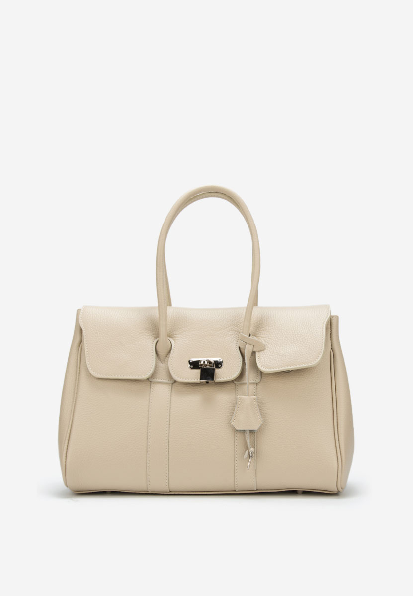 Béžové kabelka z pravé kůže Rozya