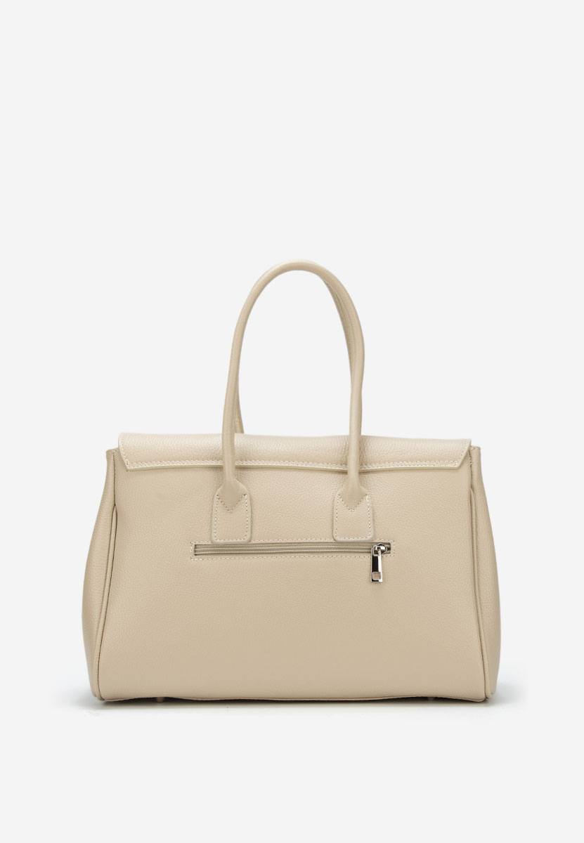 Béžové kabelka z pravé kůže Rozya