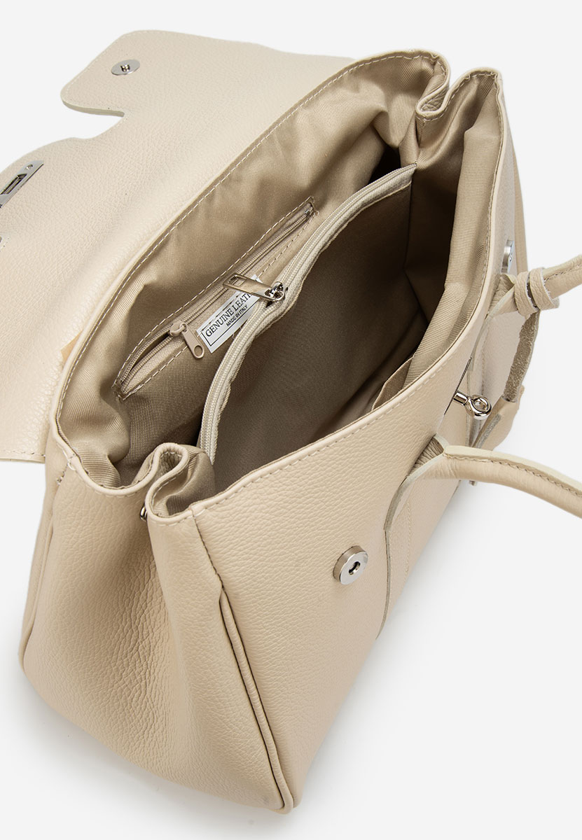 Béžové kabelka z pravé kůže Rozya