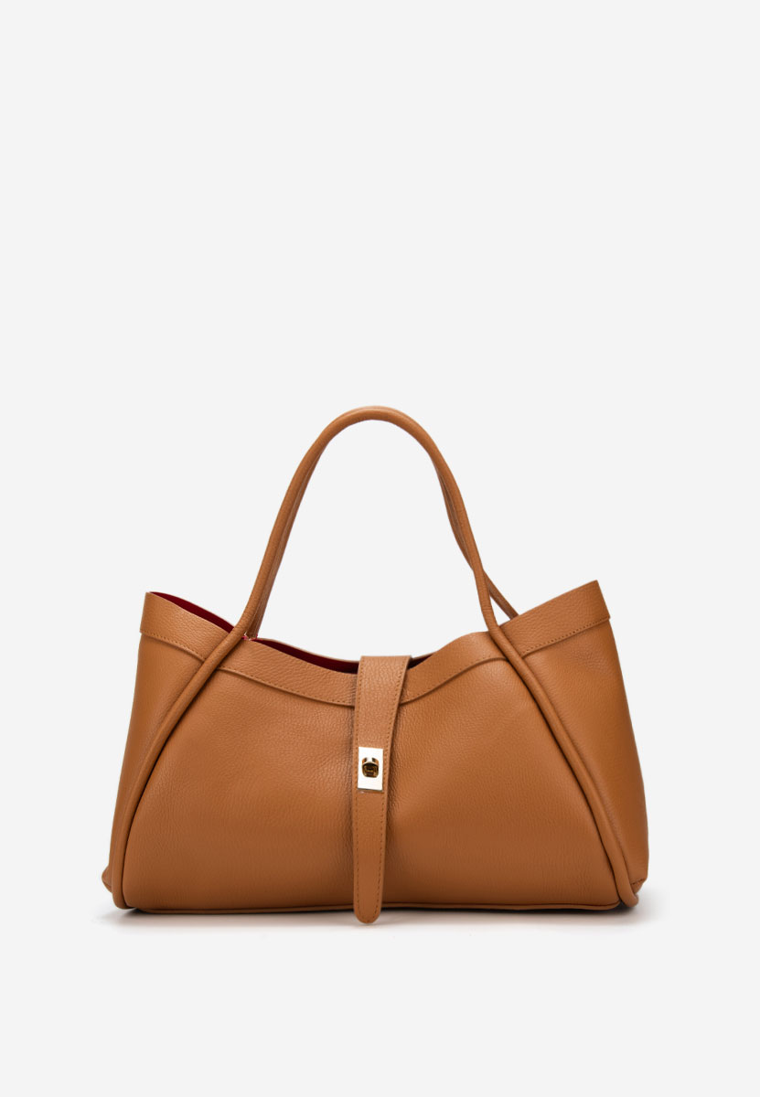 Camelové kabelka z pravé kůže Oniana