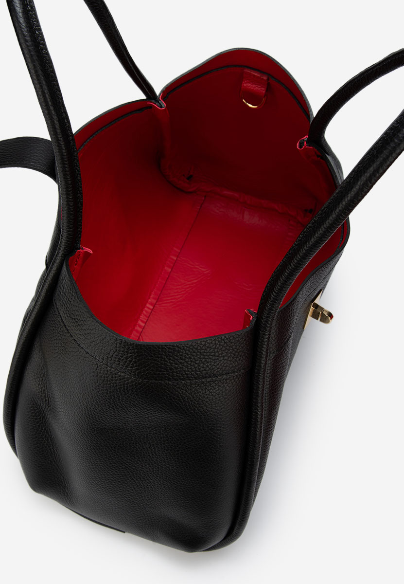 Černá kabelka z pravé kůže Oniana