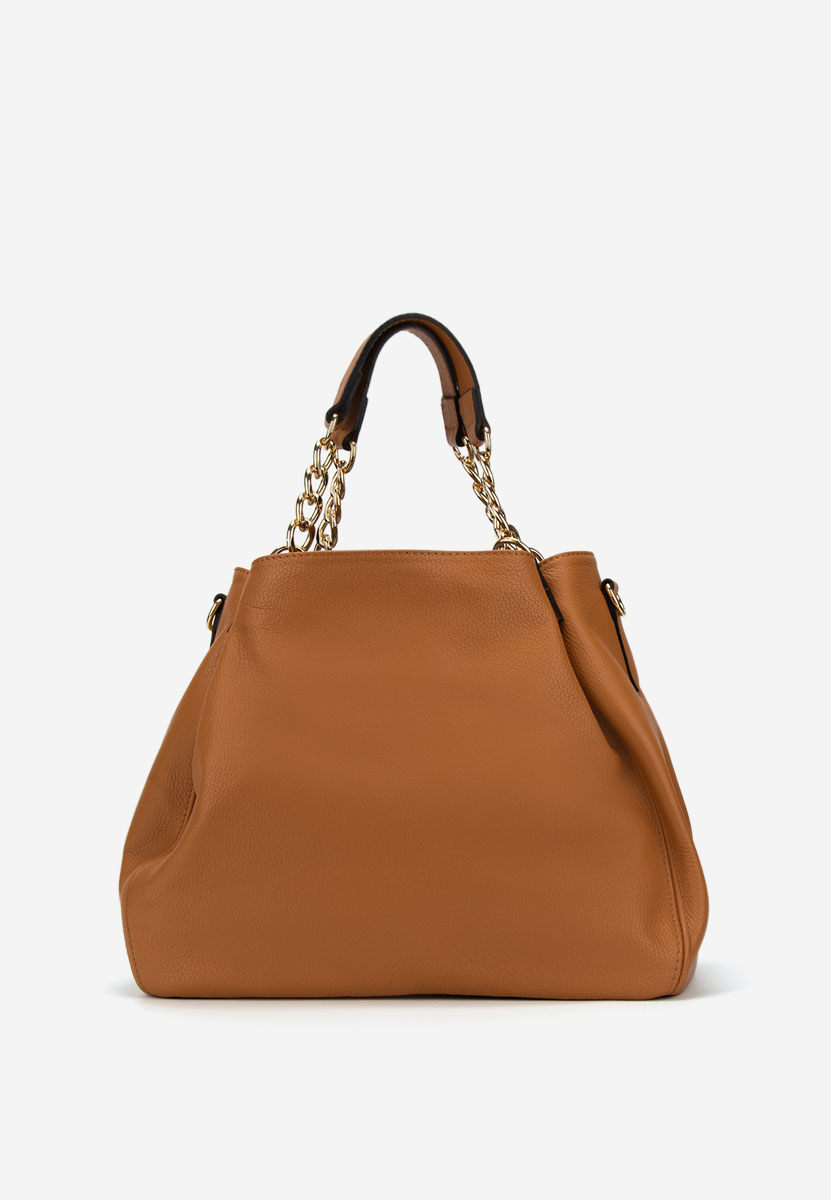 Camelové kabelka z pravé kůže Kiaya