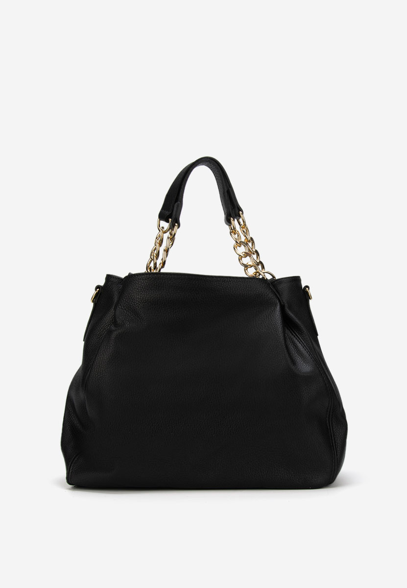 Černá kabelka z pravé kůže Kiaya