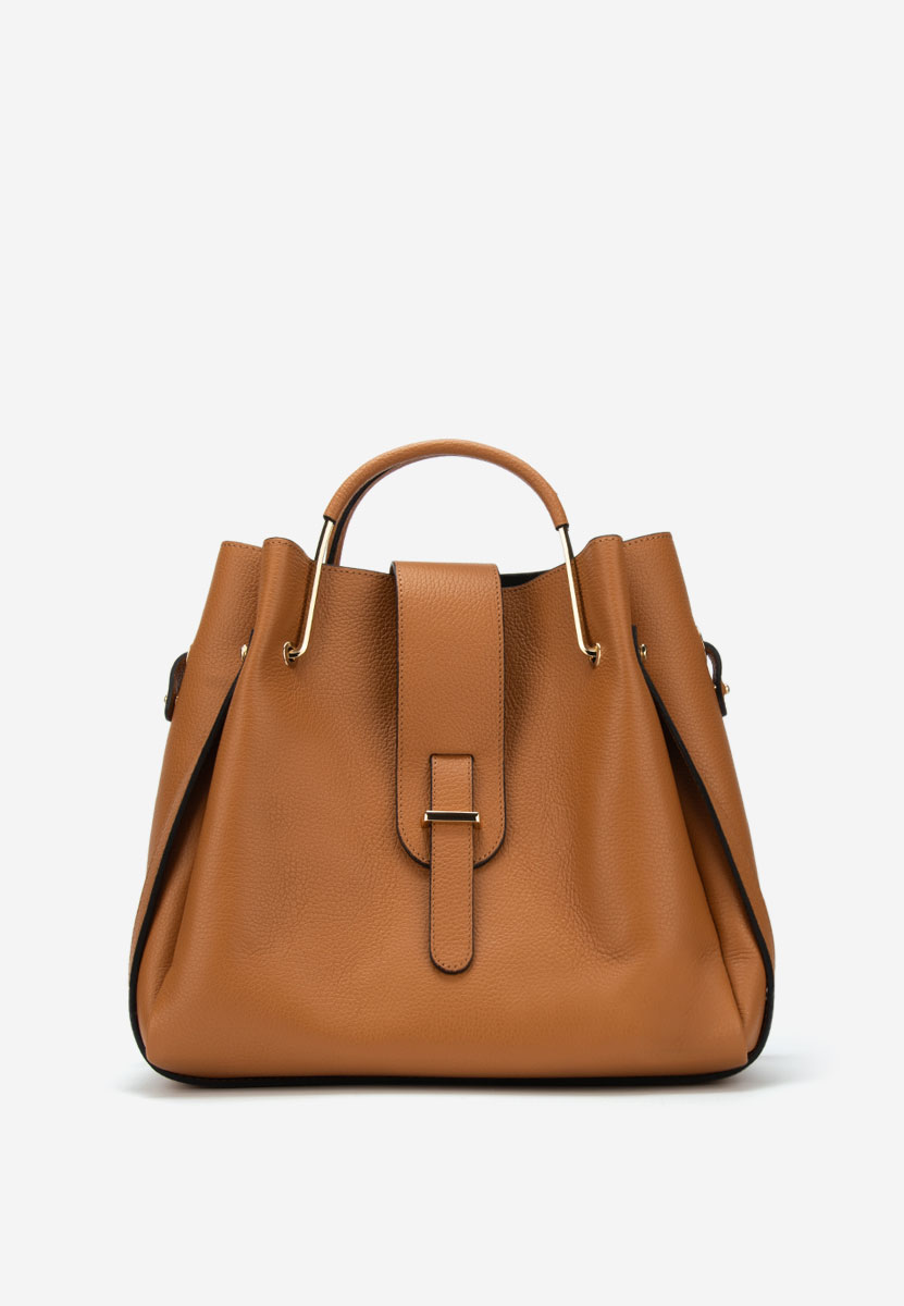 Camelové kabelka z pravé kůže Acassia