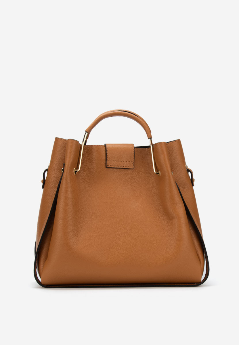 Camelové kabelka z pravé kůže Acassia