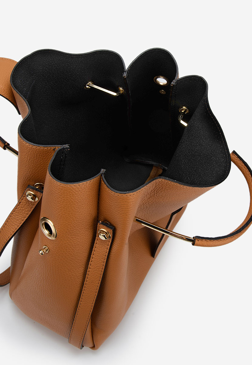 Camelové kabelka z pravé kůže Acassia