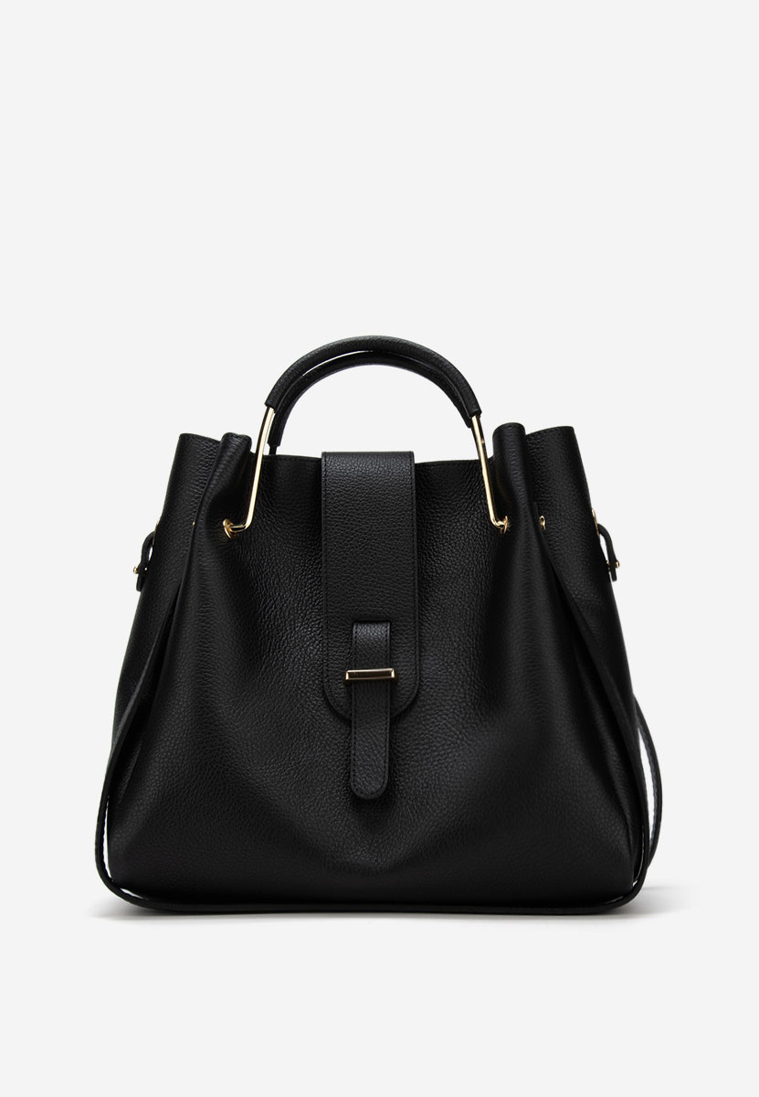 Černá kabelka z pravé kůže Acassia