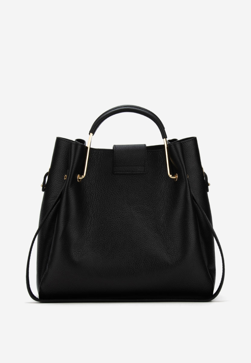 Černá kabelka z pravé kůže Acassia