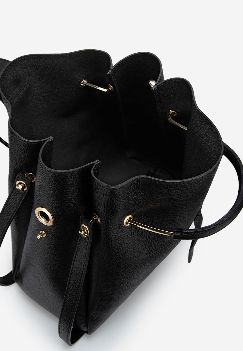 Černá kabelka z pravé kůže Acassia