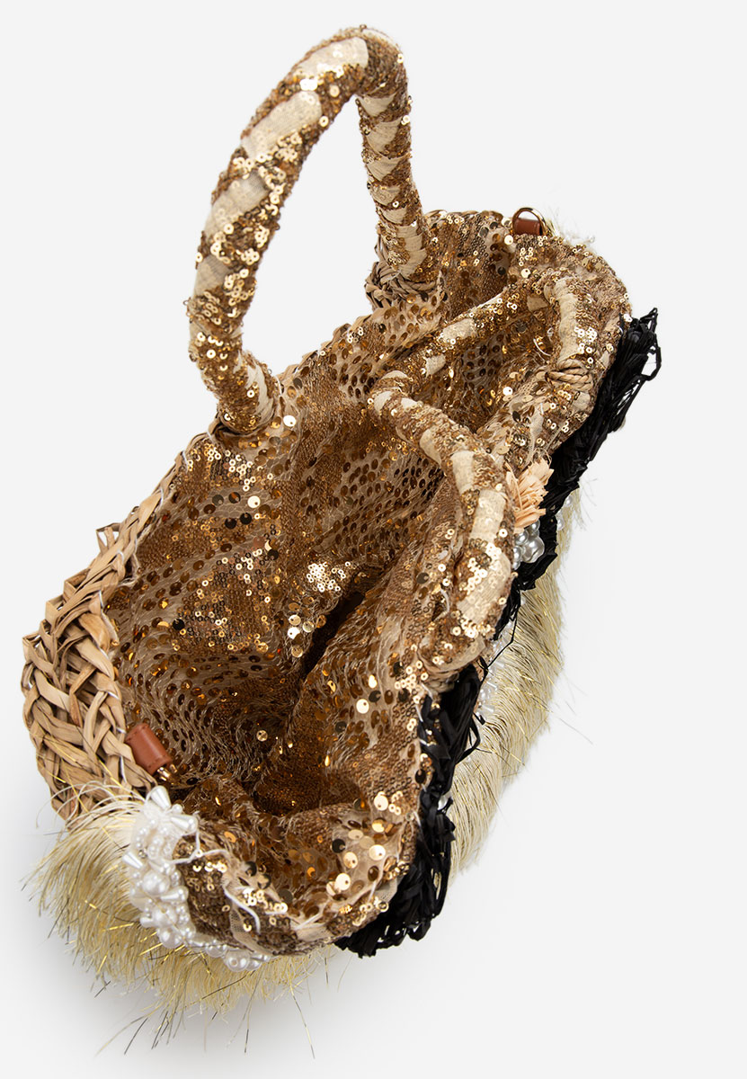 Zlatá rukojeť kabelky Kimya