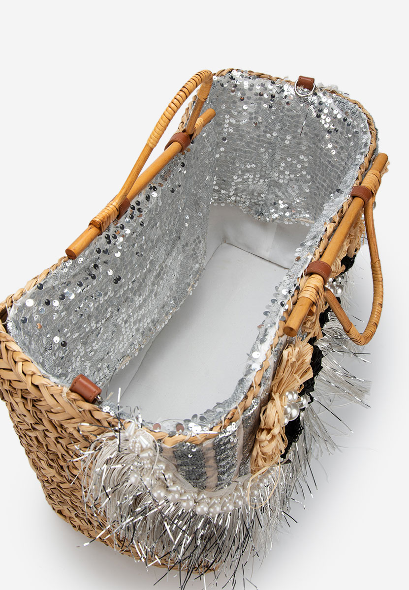 Stribrná rukojeť kabelky Jasmina