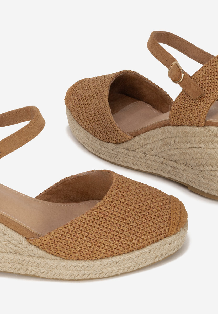 Camelové sandály espadrilky Paty