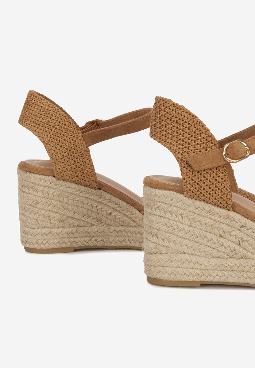 Camelové sandály espadrilky Paty