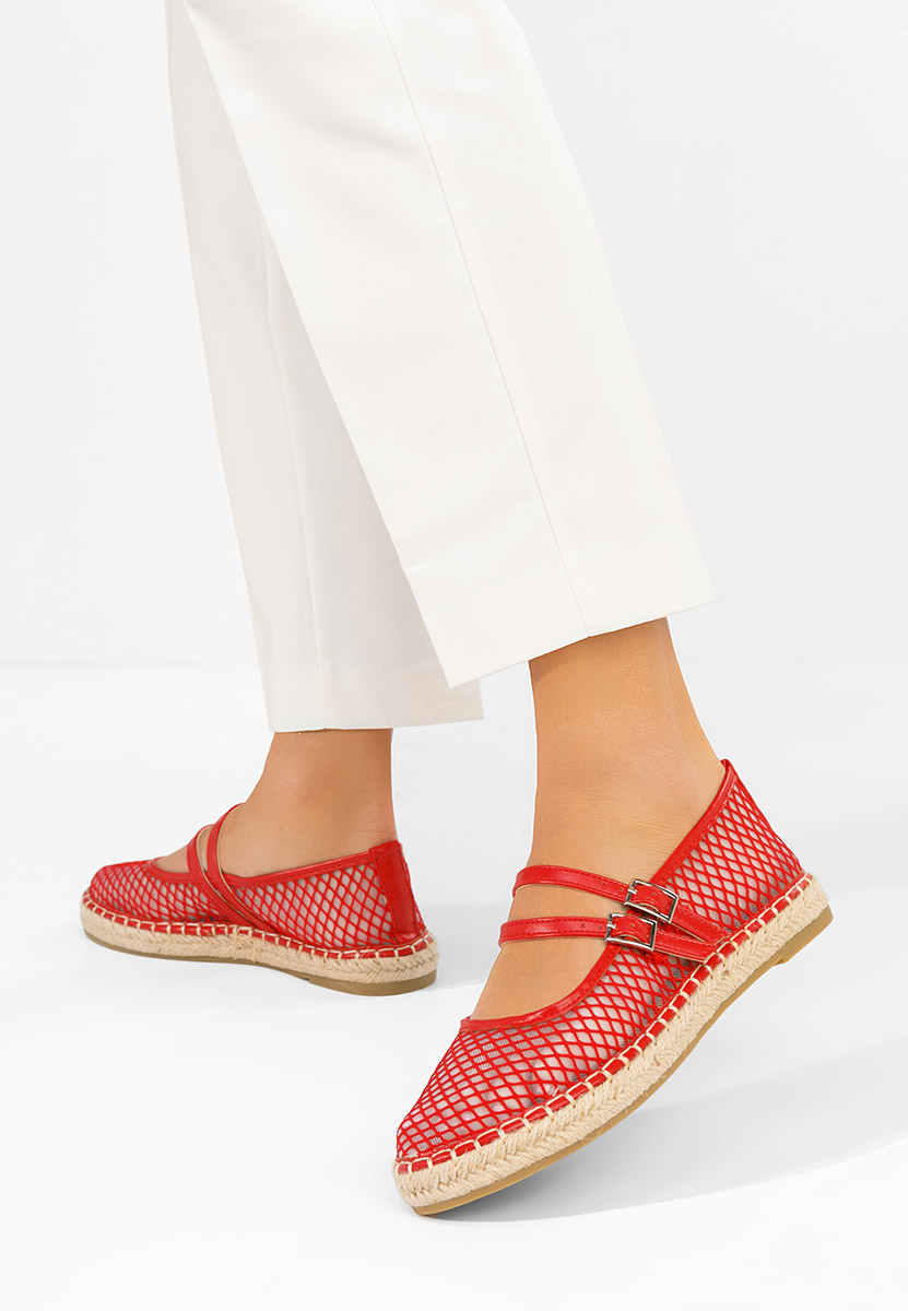 Červené dámské espadrilky Nikia