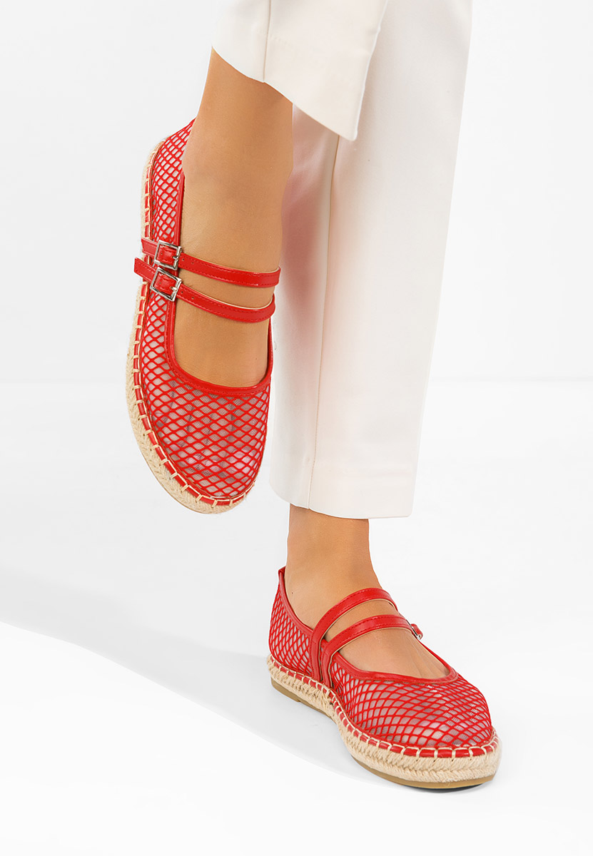 Červené dámské espadrilky Nikia