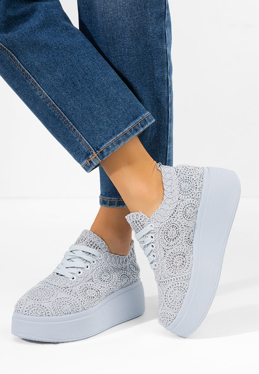 Modré dámské tenisky na platformě Anneira