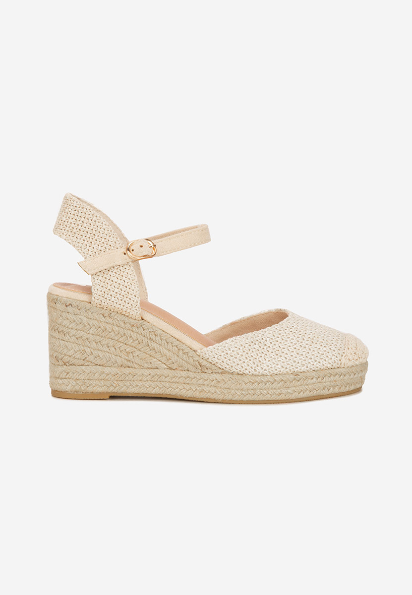 Béžové sandály espadrilky Paty