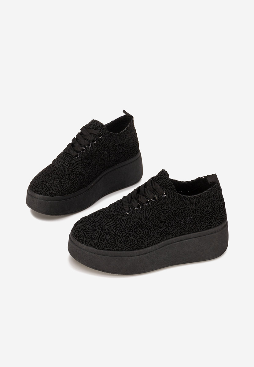 Černé dámské tenisky na platformě Anneira