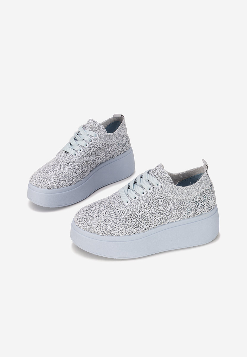 Modré dámské tenisky na platformě Anneira