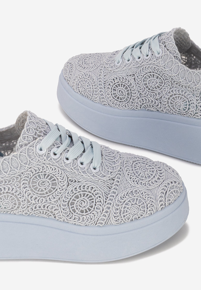 Modré dámské tenisky na platformě Anneira