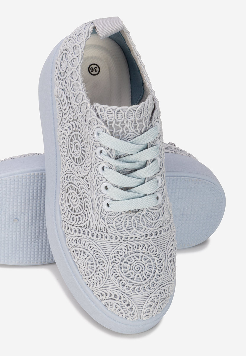 Modré dámské tenisky na platformě Anneira