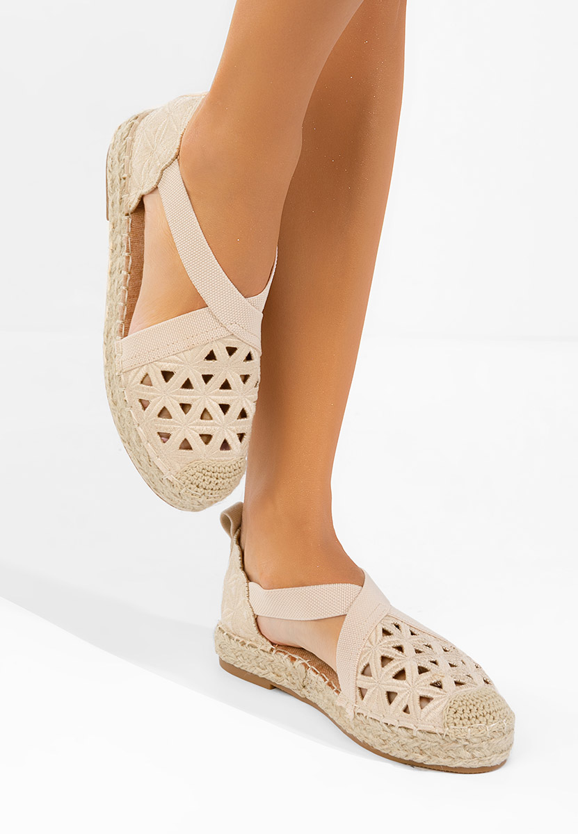 Béžové dámské espadrilky Feliania
