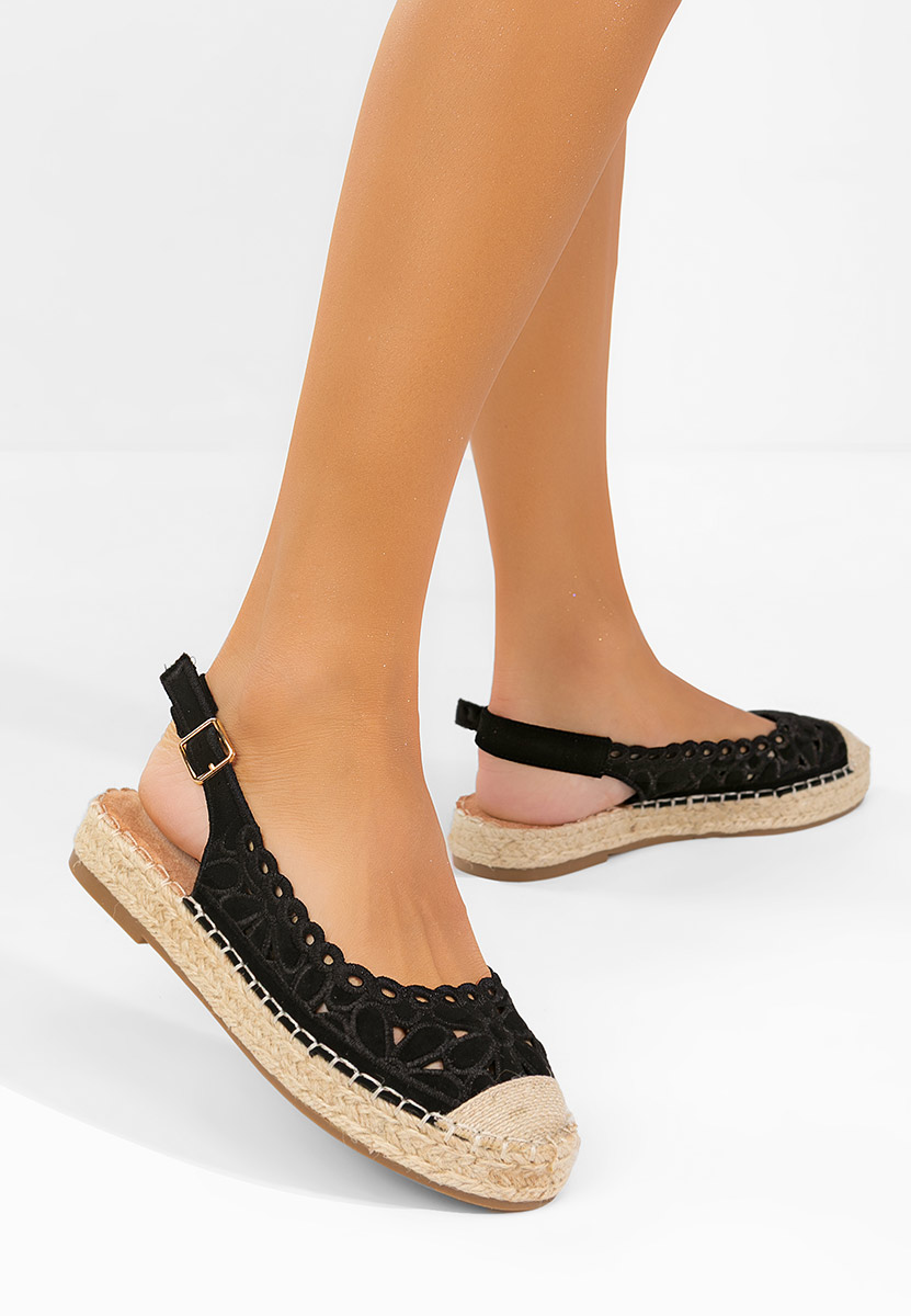 Levně Černé dámské espadrilky Latoria