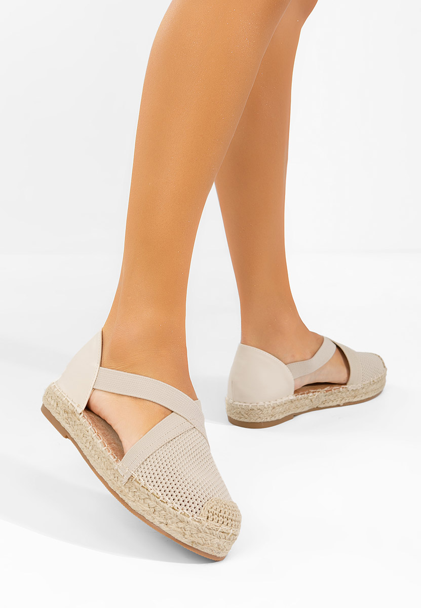 Béžové dámské espadrilky Fensy