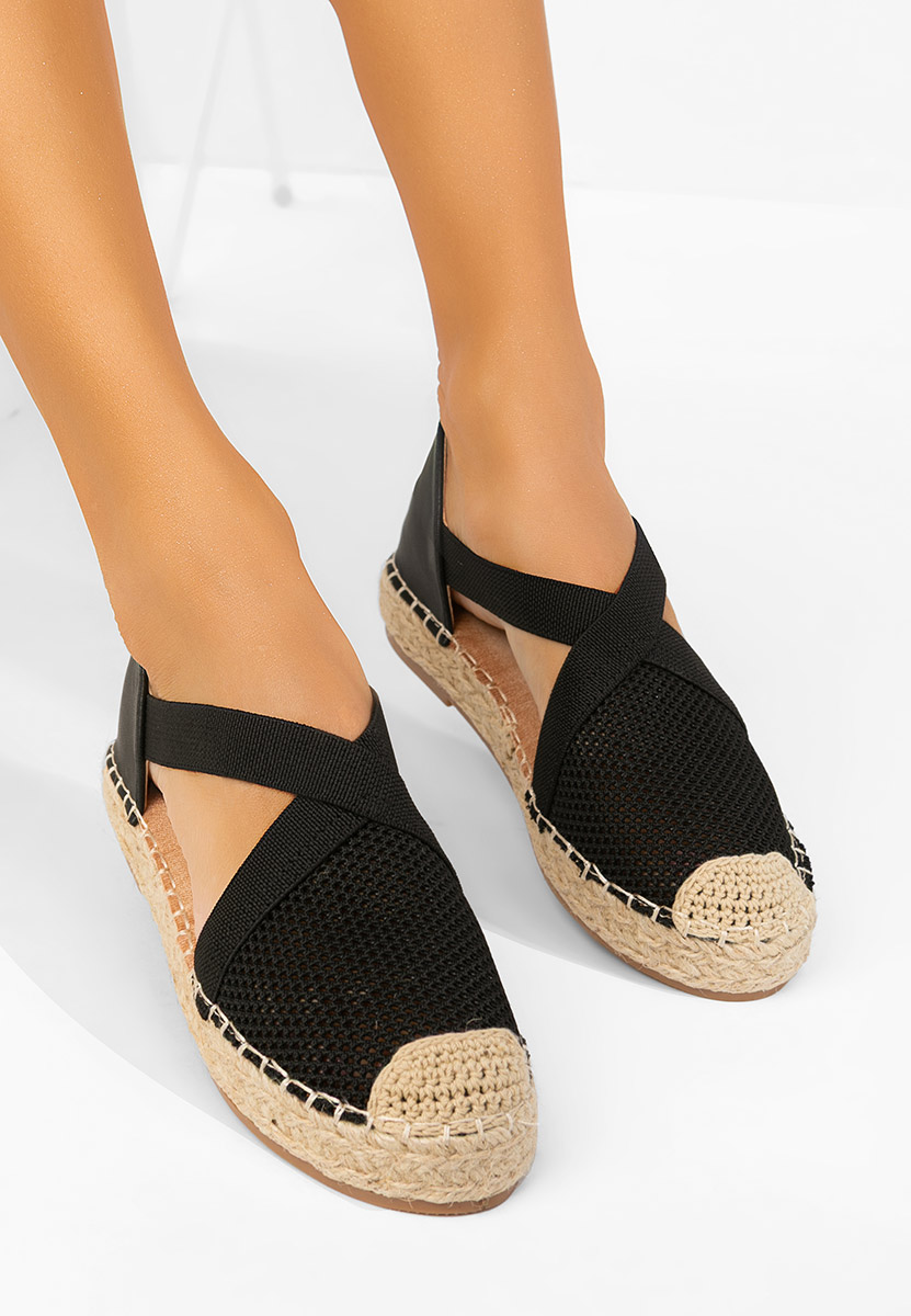 Černé dámské espadrilky Fensy