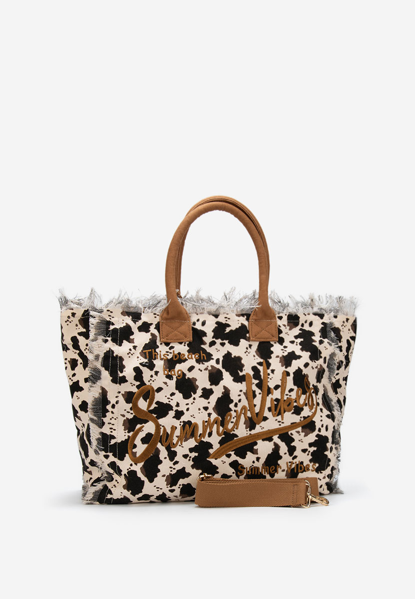 Animal print plážová taška Aulelia