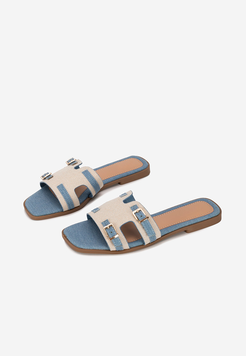 Denim pantofle dámské Natania