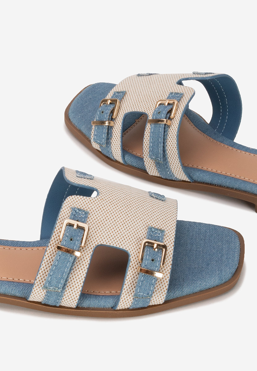 Denim pantofle dámské Natania
