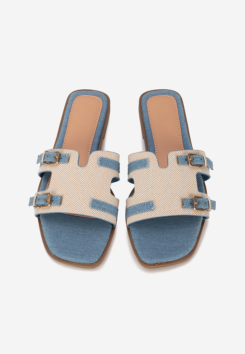 Denim pantofle dámské Natania