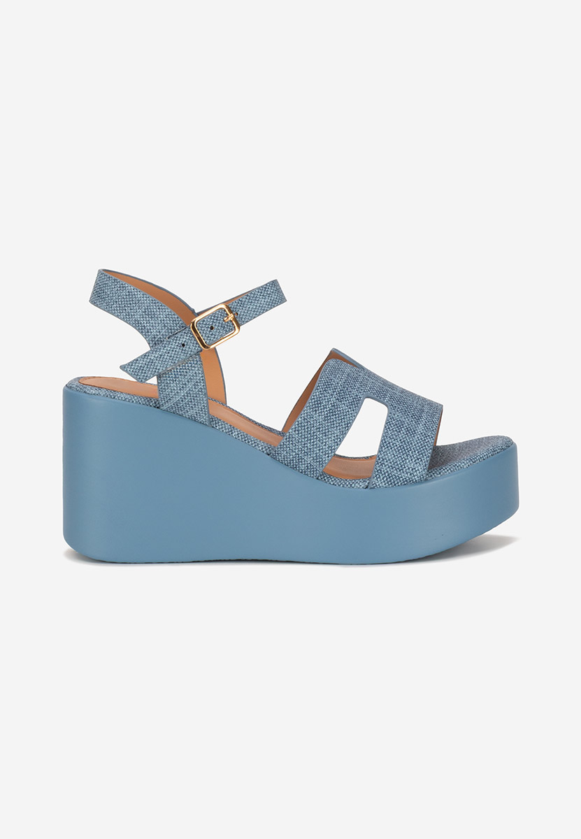 Denim sandály na platformě Raselia