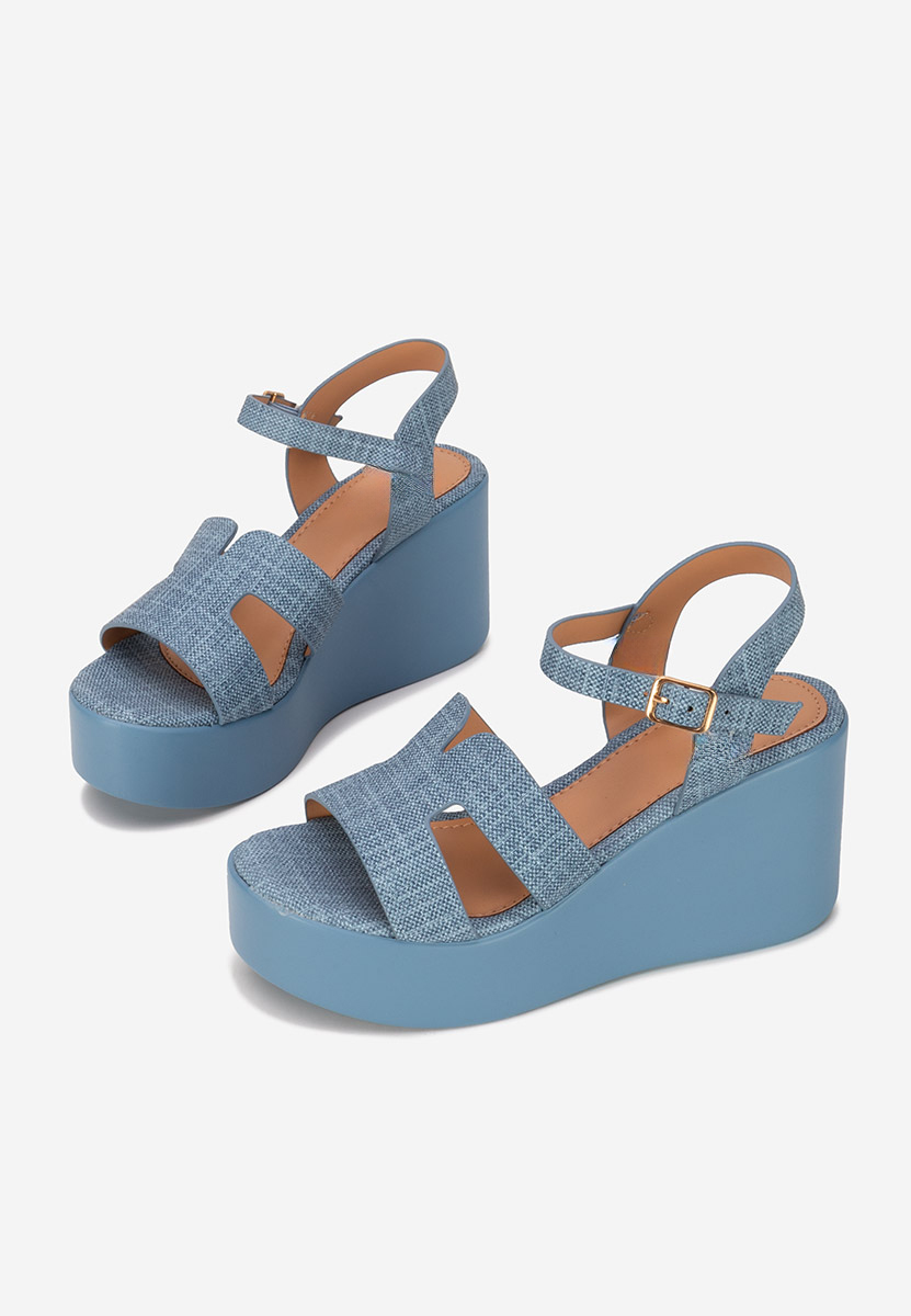 Denim sandály na platformě Raselia