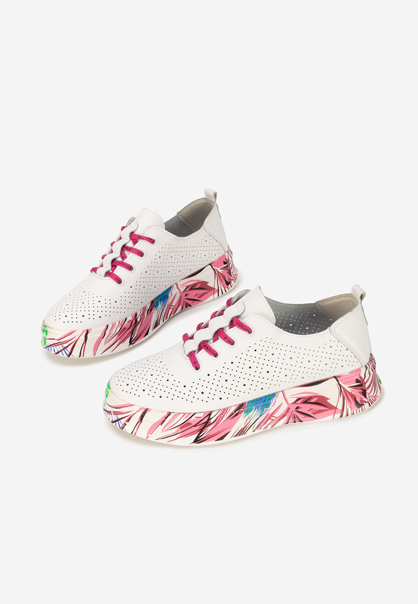 Bílé kožené dámské sneakersy Florinna V2