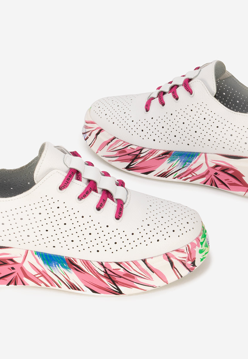 Bílé kožené dámské sneakersy Florinna V2