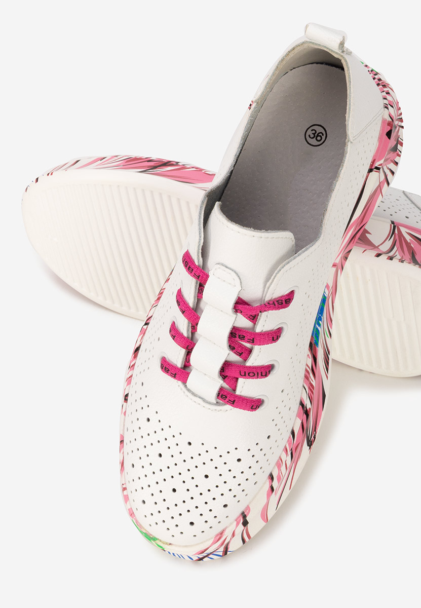 Bílé kožené dámské sneakersy Florinna V2
